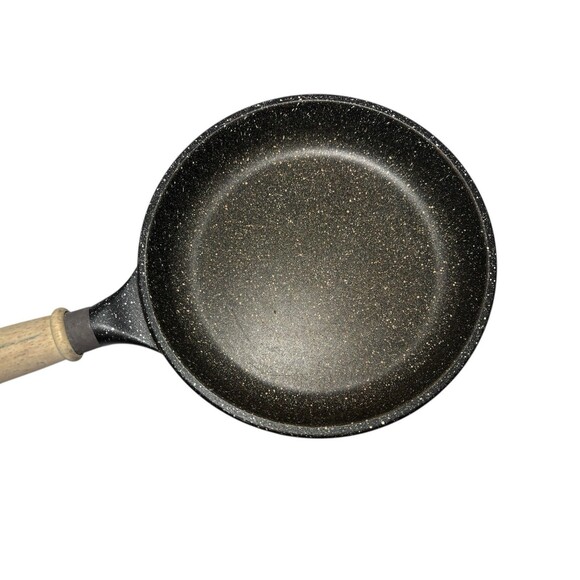 Vintage Italian Roch Guss  8” Pan Skillet Frying Sauté Wood Handle - Picture 2 of 8